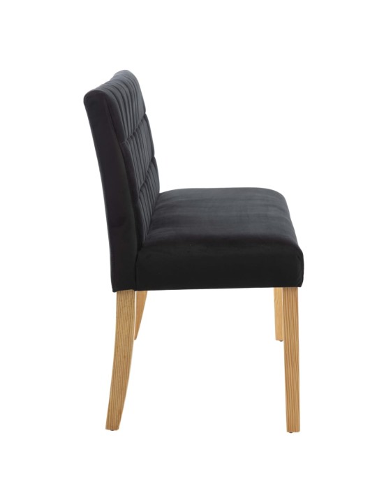 Lavice 140 cm černá samet