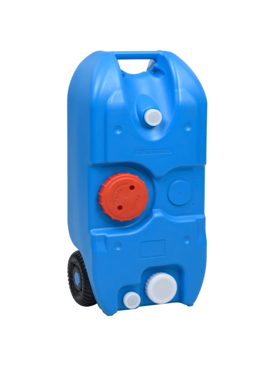 Nádrž na vodu na kolečkách na kempování 40 l modrá
