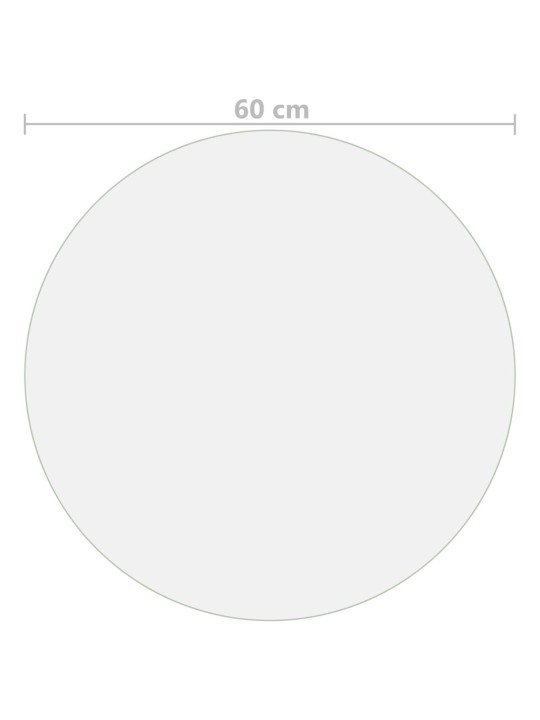 Ochranná fólie na stůl průhledná Ø 60 cm 2 mm PVC