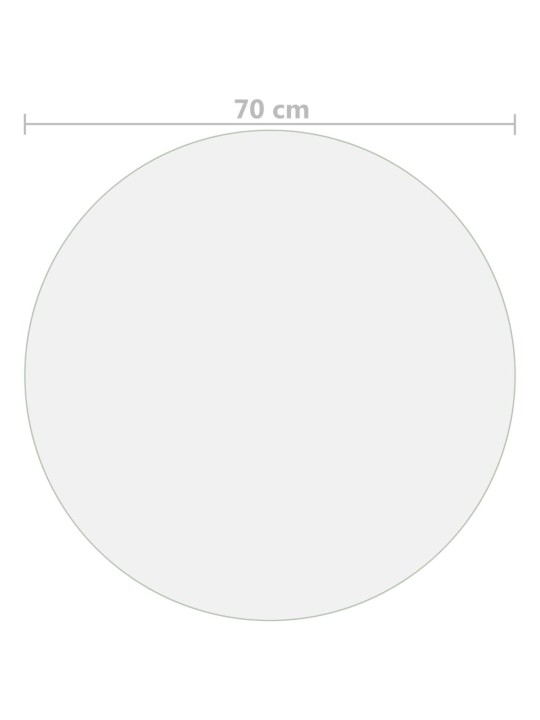 Ochranná fólie na stůl matná Ø 70 cm 2 mm PVC