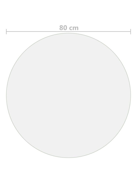 Ochranná fólie na stůl průhledná Ø 80 cm 2 mm PVC