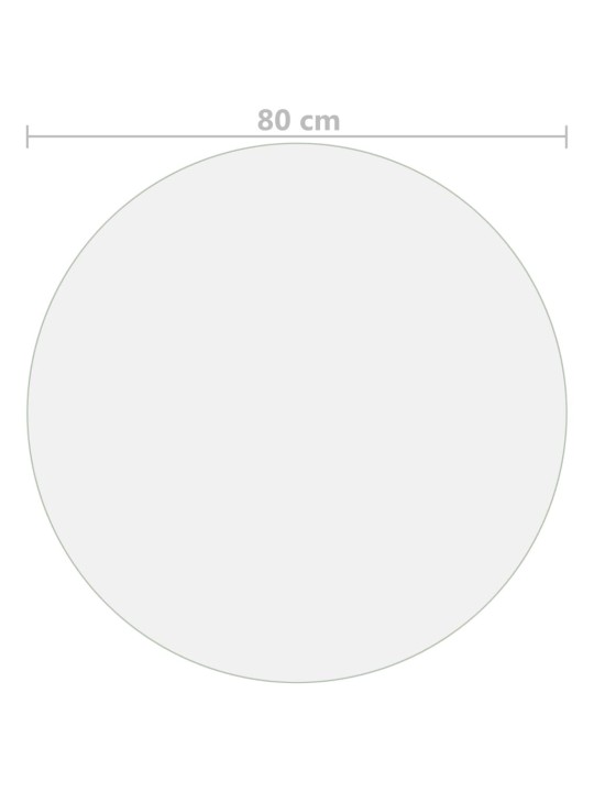 Ochranná fólie na stůl matná Ø 80 cm 2 mm PVC