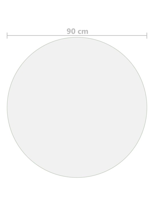 Ochranná fólie na stůl matná Ø 90 cm 2 mm PVC