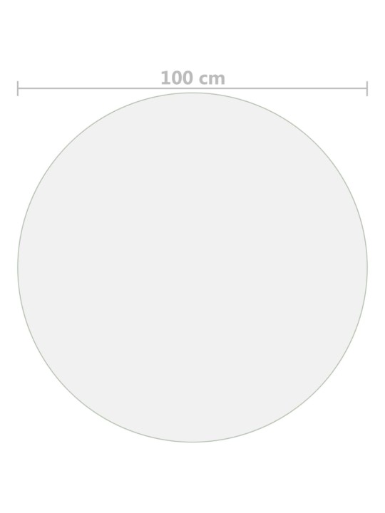 Ochranná fólie na stůl průhledná Ø 100 cm 1,6 mm PVC