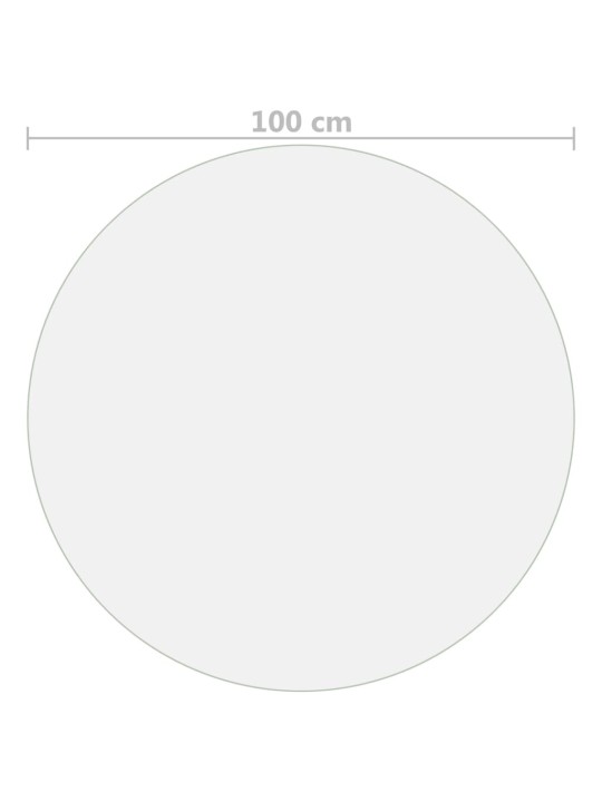 Ochranná fólie na stůl matná Ø 100 cm 2 mm PVC