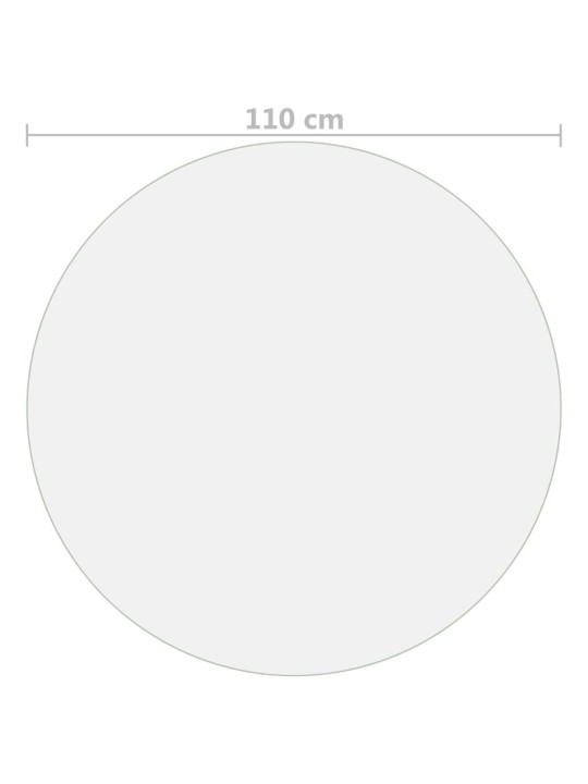 Ochranná fólie na stůl průhledná Ø 110 cm 2 mm PVC