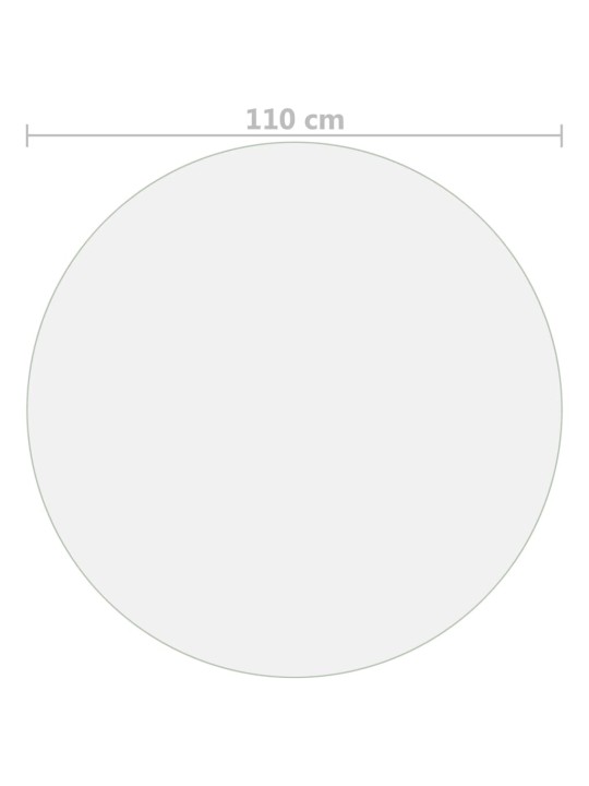 Ochranná fólie na stůl matná Ø 110 cm 2 mm PVC