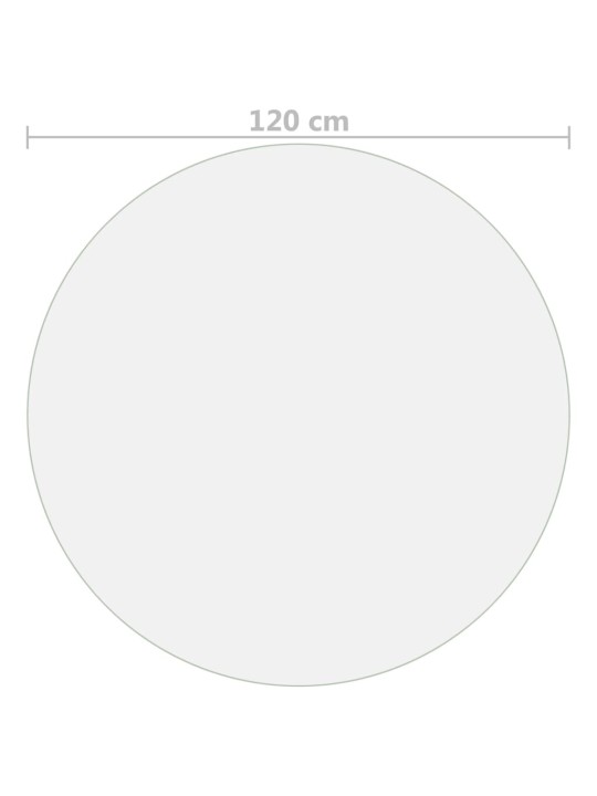 Ochranná fólie na stůl průhledná Ø 120 cm 2 mm PVC