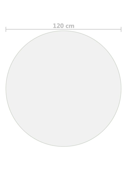 Ochranná fólie na stůl matná Ø 120 cm 2 mm PVC