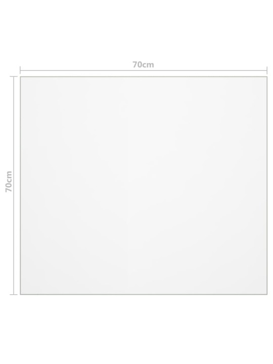 Ochranná fólie na stůl matná 70x70 cm 2 mm PVC