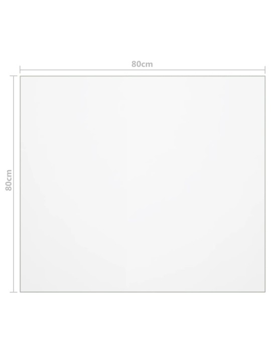 Ochranná fólie na stůl matná 80x80 cm 2 mm PVC
