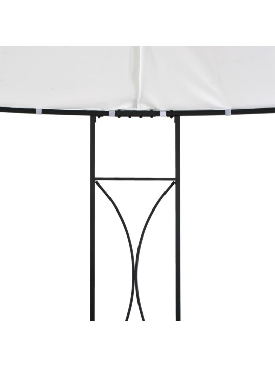 Altán 300 x 290 cm bílý kruhový