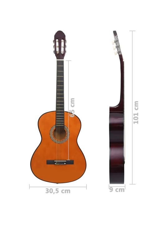 Klasická kytara pro začátečníky 4/4 39'' lipové dřevo