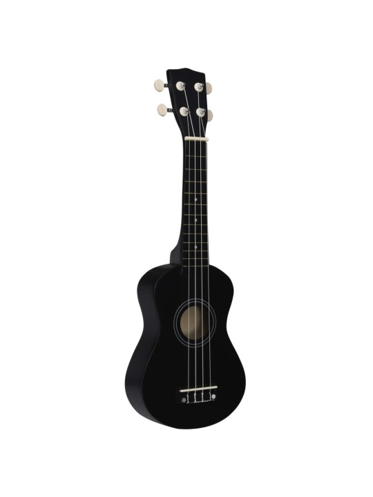 Set soprano ukulele s obalem pro děti černé 21"