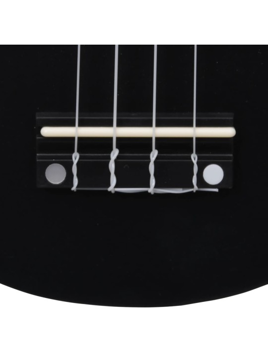 Set soprano ukulele s obalem pro děti černé 21"