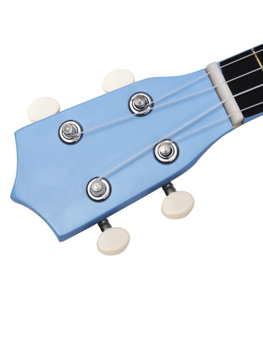 Set soprano ukulele s obalem pro děti blankytně modré 21"