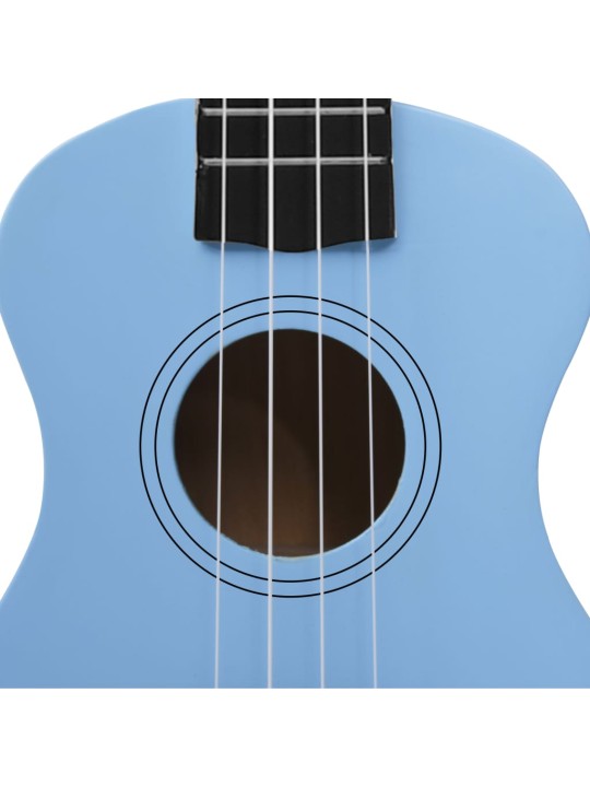 Set soprano ukulele s obalem pro děti blankytně modré 21"