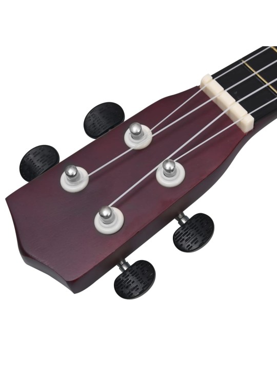 Set sopránové ukulele s obalem pro děti světlé dřevo 23"