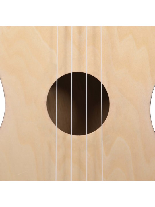 Set sopránové ukulele s obalem pro děti světlé dřevo 23"