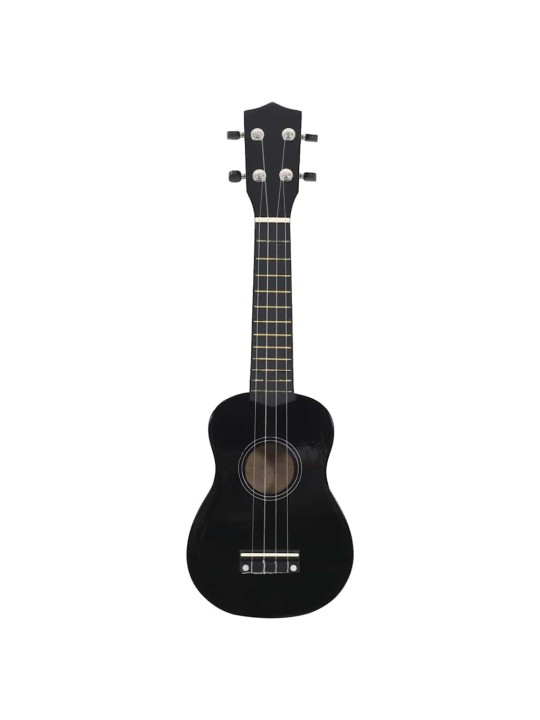 Set soprano ukulele s obalem pro děti černé 23"