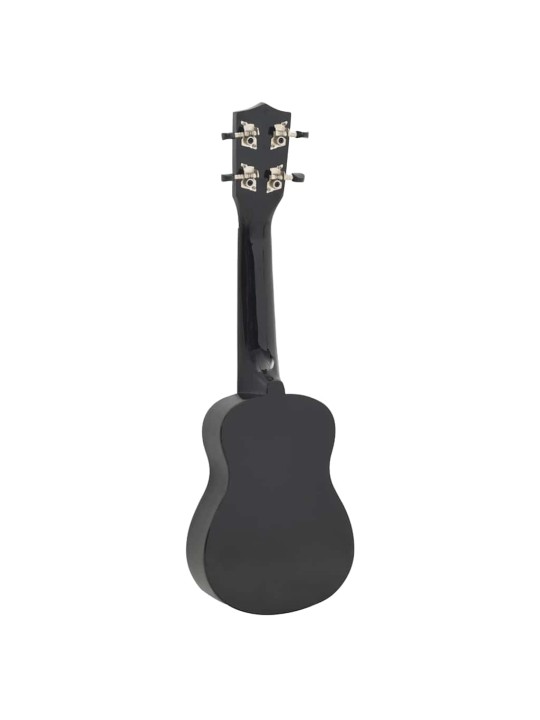 Set soprano ukulele s obalem pro děti černé 23"
