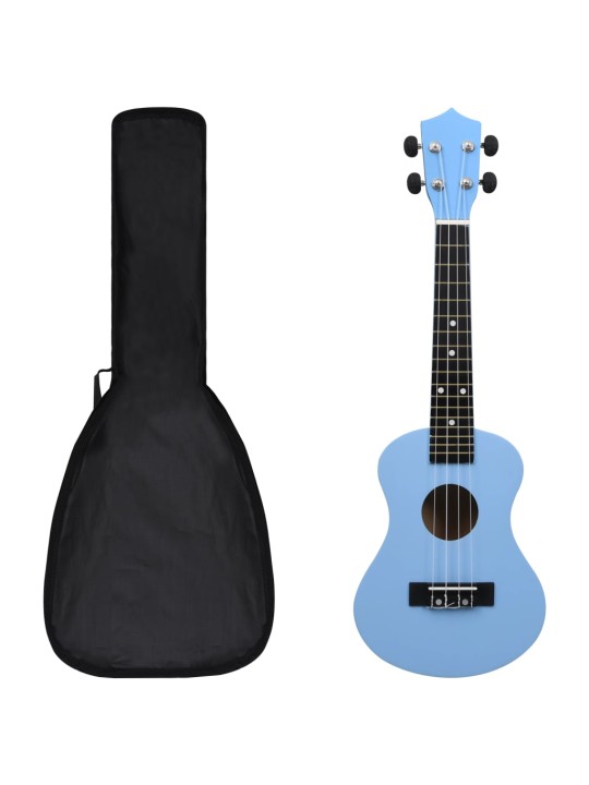 Set soprano ukulele s obalem pro děti blankytně modré 23"