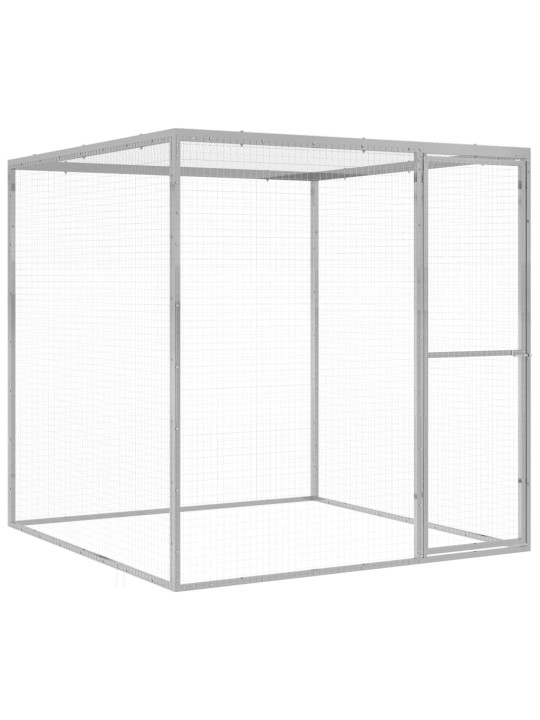 Klec pro kočky 1,5 x 1,5 x 1,5 m pozinkovaná ocel