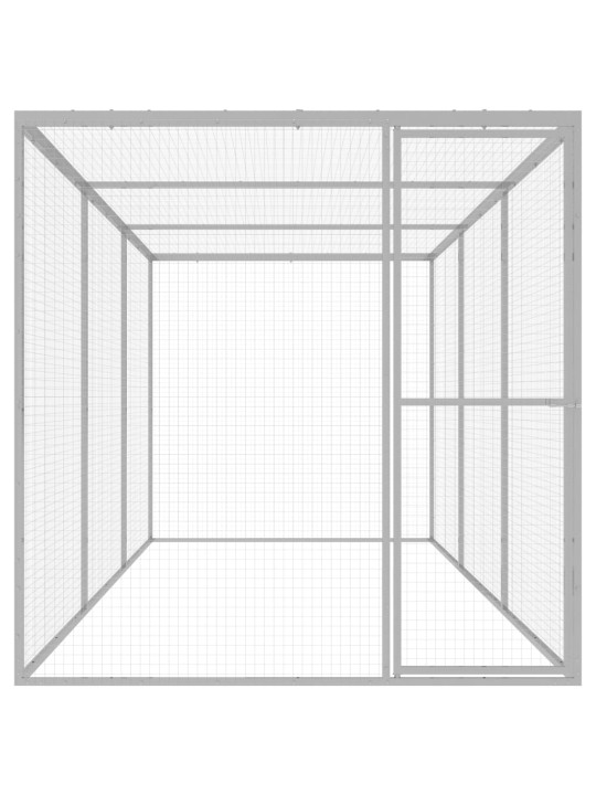 Klec pro kočky 4,5 x 1,5 x 1,5 m pozinkovaná ocel
