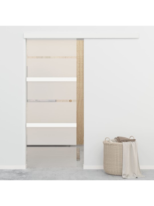 Posuvné dveře s měkkými zarážkami ESG sklo a hliník 76 x 205 cm