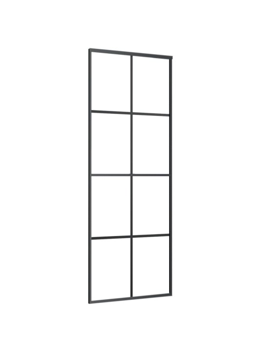 Posuvné dveře hliník a ESG sklo 76 x 205 cm černé