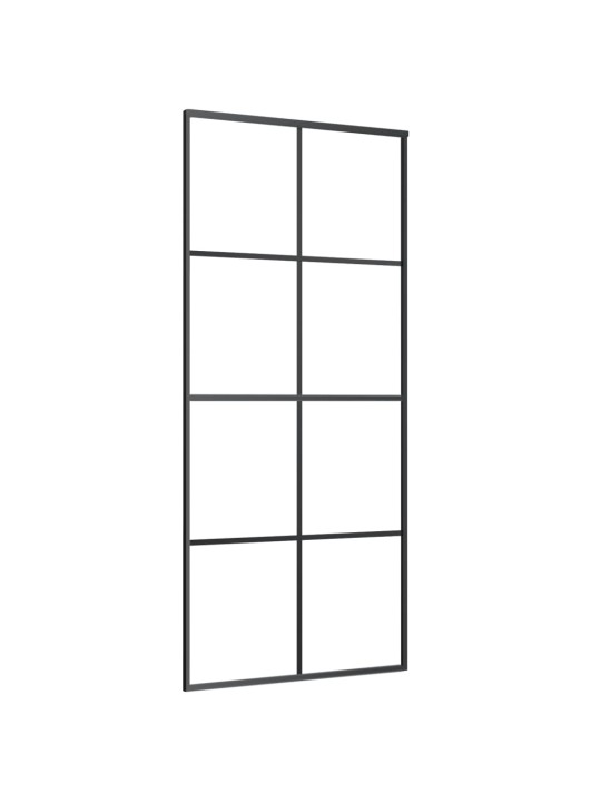 Posuvné dveře hliník a ESG sklo 90 x 205 cm černé