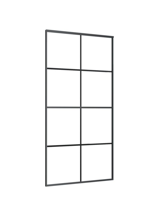 Posuvné dveře hliník a ESG sklo 102,5 x 205 cm černé