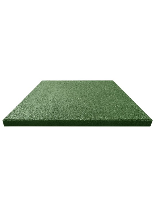 Protipádové dlaždice 12 ks pryžové 50 x 50 x 3 cm zelené