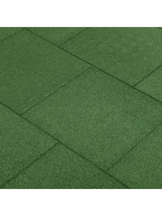 Protipádové dlaždice 12 ks pryžové 50 x 50 x 3 cm zelené