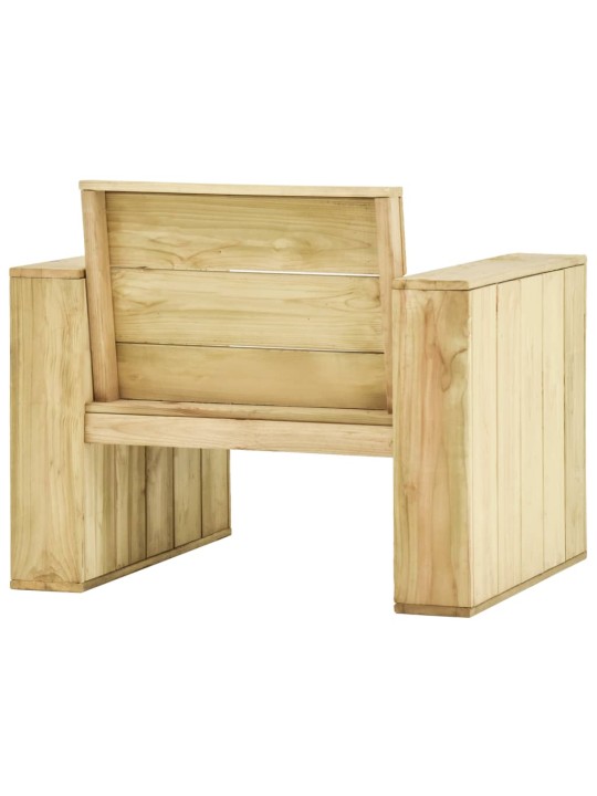 Zahradní židle 2 ks 89 x 76 x 76 cm impregnované borové dřevo