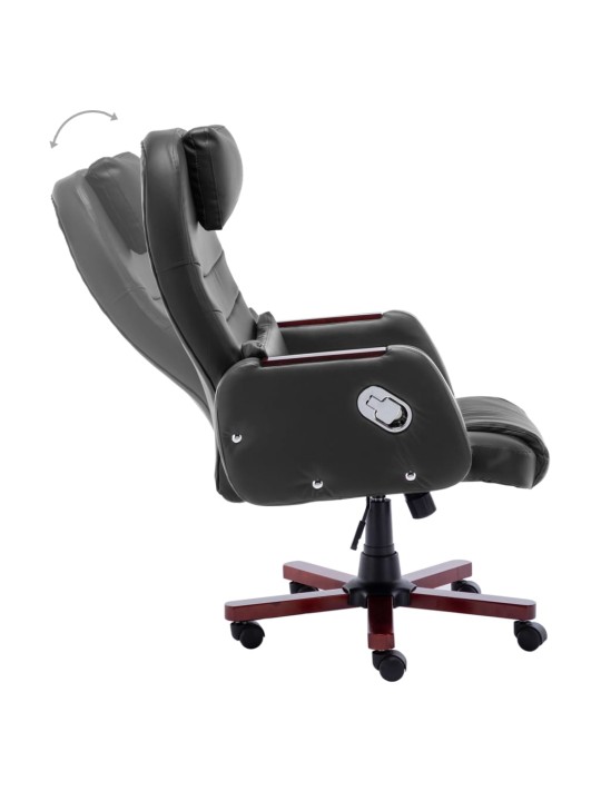 Kancelářská židle černá umělá kůže