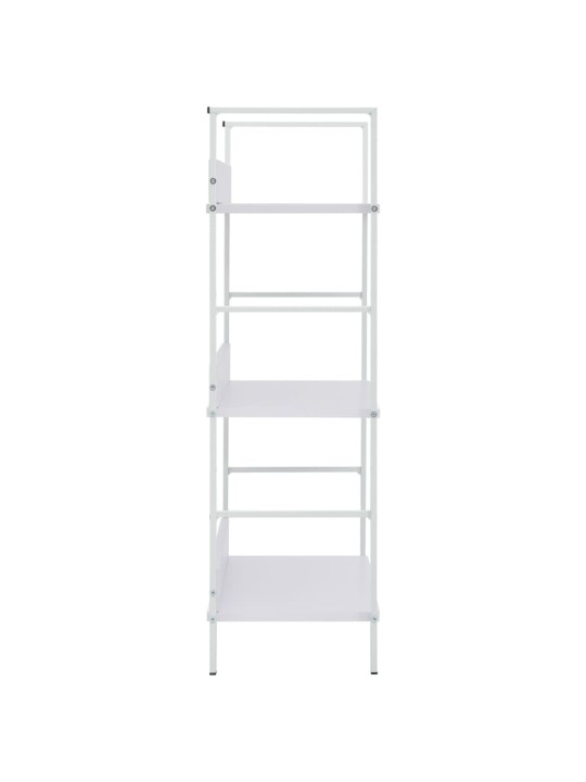Knihovna se 3 policemi bílá 60x27,6x90,5 cm kompozitní dřevo