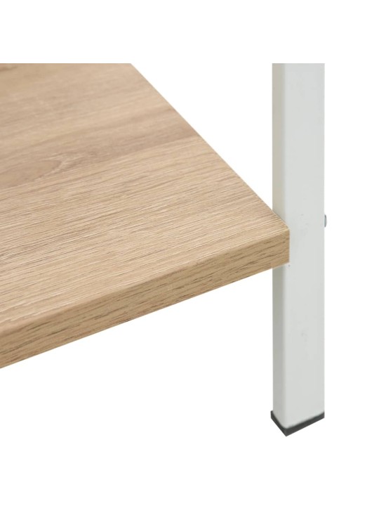Knihovna se 3 policemi dub 60 x 27,6 x 90,5 cm kompozitní dřevo