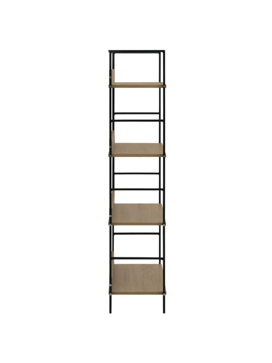Knihovna se 4 policemi dub 60x27,6x124,5 cm kompozitní dřevo