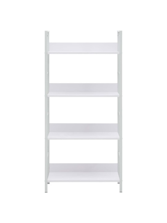 Knihovna se 4 policemi bílá 60x27,6x124,5 cm kompozitní dřevo