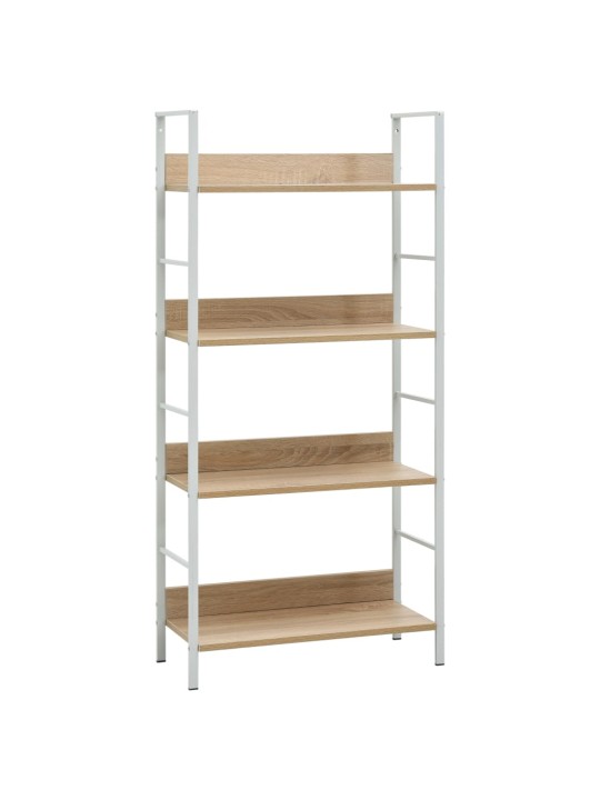4patrová knihovna dub 60 x 27,6 x 124,5 cm kompozitní dřevo