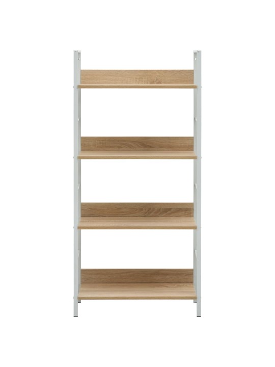 4patrová knihovna dub 60 x 27,6 x 124,5 cm kompozitní dřevo