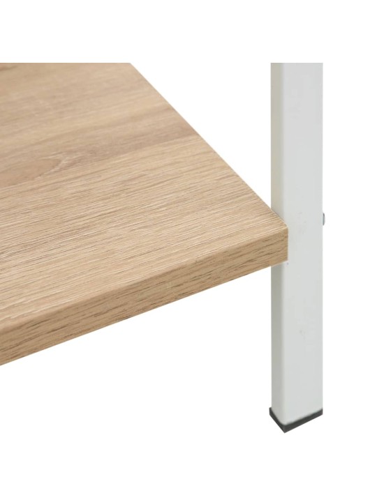 4patrová knihovna dub 60 x 27,6 x 124,5 cm kompozitní dřevo