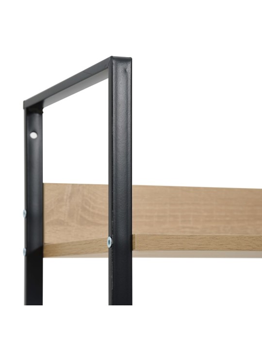 5patrová knihovna dub 60 x 27,6 x 158,5 cm kompozitní dřevo