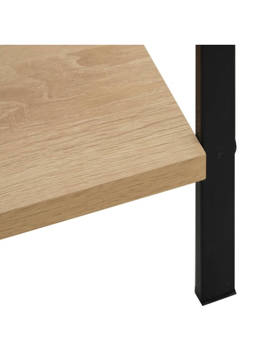 5patrová knihovna dub 60 x 27,6 x 158,5 cm kompozitní dřevo