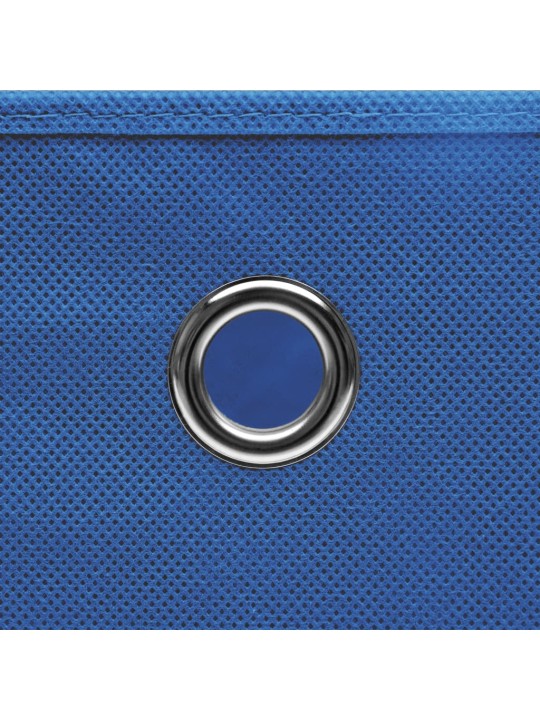 Úložné boxy 4 ks modré 32 x 32 x 32 cm textil