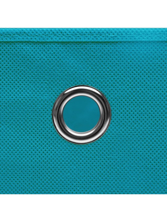 Úložné boxy 4 ks bledě modré 32 x 32 x 32 cm textil
