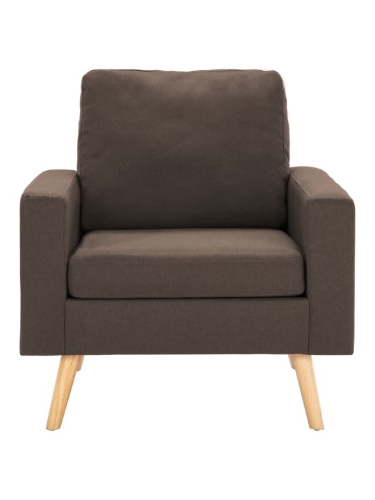 Křeslo hnědé textil