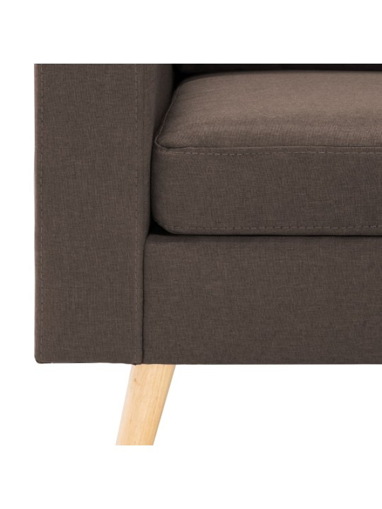 Křeslo hnědé textil