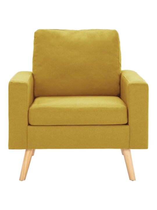 Křeslo žluté textil